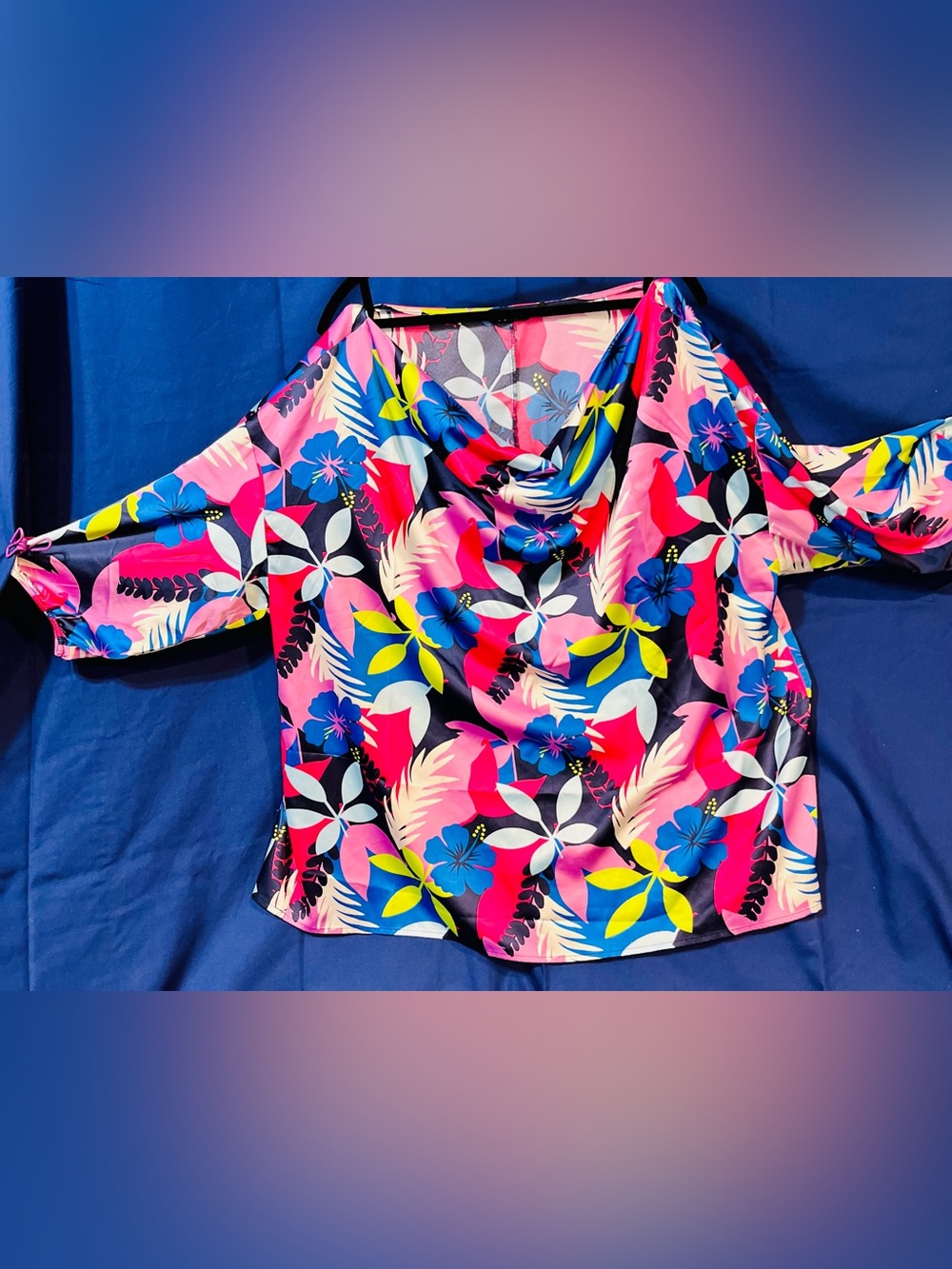 🌺 Beautiful IMAN 2X Tropical Floral Tunic / Mini Dress 🌺